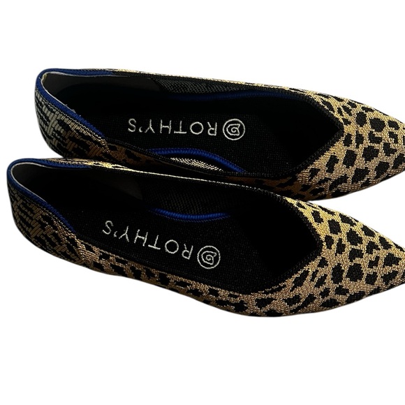 Rothy's Retired The Point pointed leopard print Flats - Picture 3 of 7